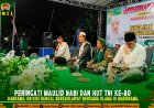 Danramil Rengel Kodim 0811/Tuban Bersholawat Dalam Rangka Maulid Nabi SAW dan Semarak HUT TNI Ke-80