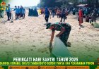 Jaga Keindahan Pantai, Babinsa Tambakboyo Kodim 0811/Tuban Gotong Royong Penanaman Pohon dan Bersih Pantai Bersama Masyarakat